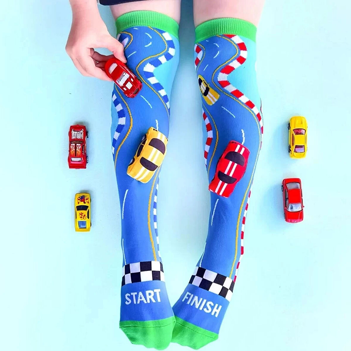 Racing Cars Çorap Ayak Maskesi 6 Yaş +