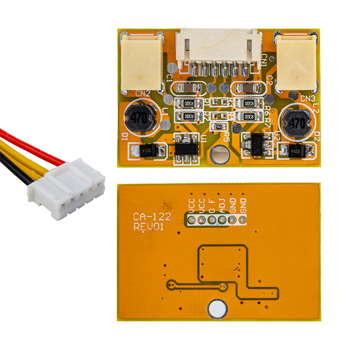 CA-122 LED INVERTER UNIVERSAL ÇİFT PORTLU ÇİFT LAMBALI 4 PIN KABLOLU 9.6V ÇIKIŞLI 40X25X7MM