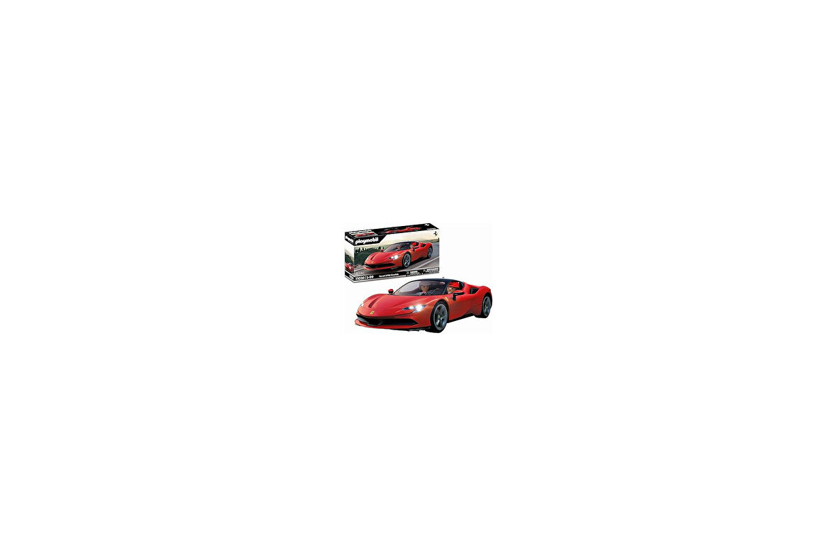 Playmobil 71020 Ferrari SF90 Stradale, Playmobil Ferrari, araba oyuncağı, model arabalar, nostaljik araba modelleri, araba filmi oyuncakları, model araba kiti, 5 yaş ve üzeri için uygundur