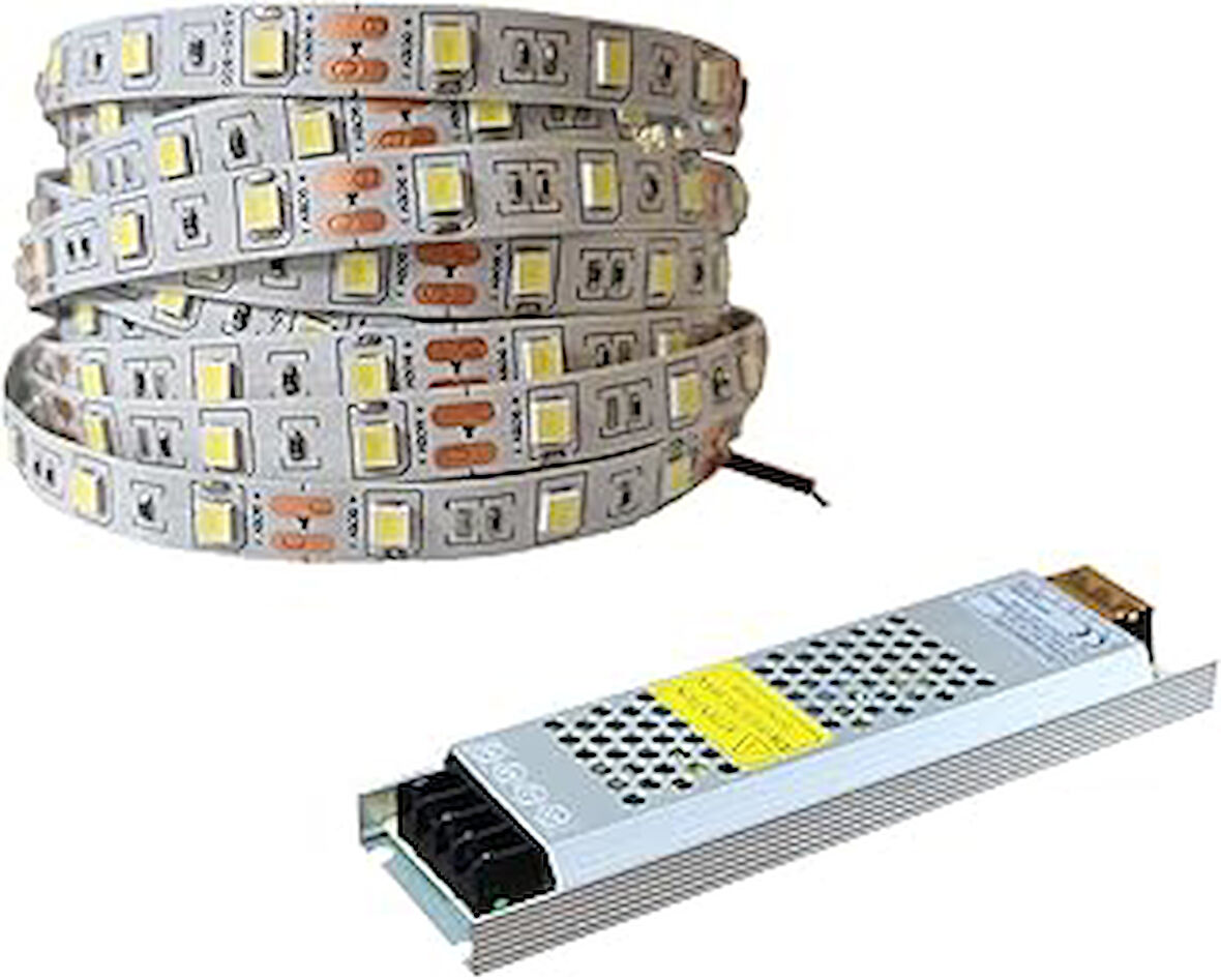 Amber LED 4040 Yeni Nesil 5 Metre Şerit + 12v 5 60 Watt Trafo Oturma Odası Yatak Odası ve Mutfak için Gizli Aydınlatma