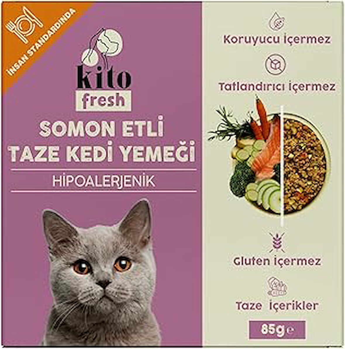 Kito Fresh Somon Etli Kedi Yemeği