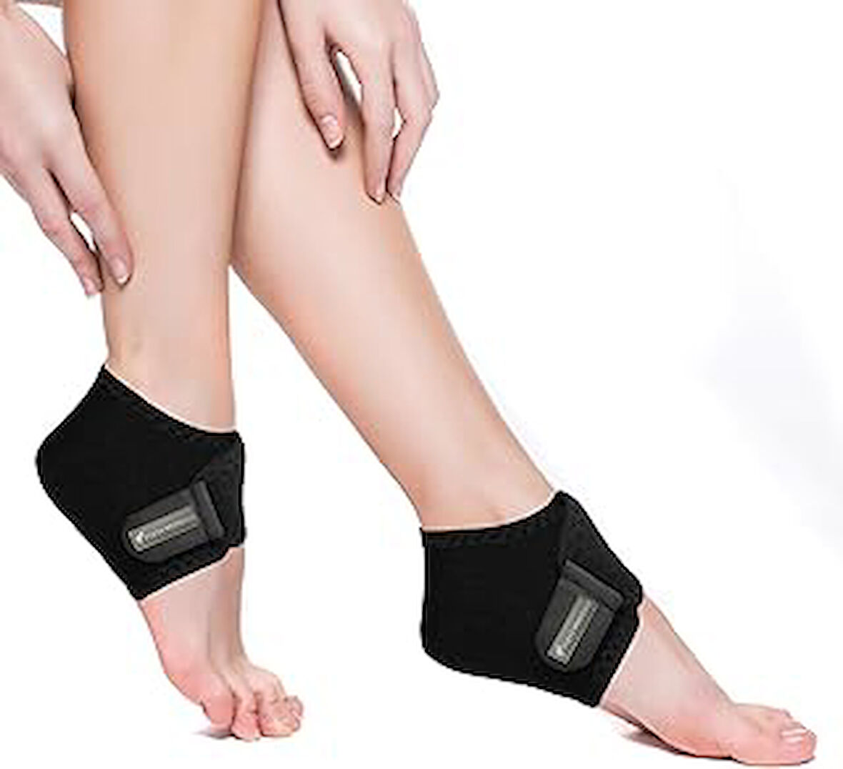 Flexy Medical Topuk Ağrısı için 2 Adet Silikon Kumaş Topuk Çorabı, Plantar Fasiit, Topuk Dikeni, Aşil Tendiniti, Destekleyici, Topuk Ağrısı, Nasır, Çatlak, Tabanlık, Topukluk, Kas Ağrısı