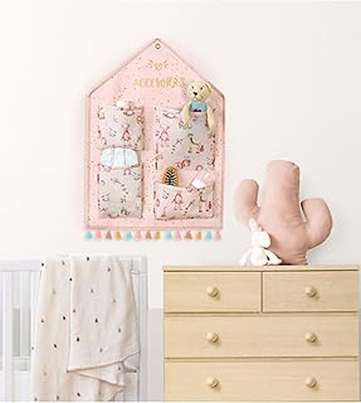 Buti Baby Duvar Düzenleyici Organizer Pembe 104225