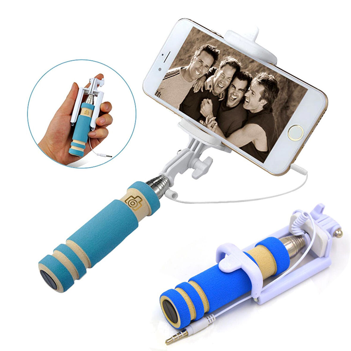 SELFIE ÇUBUĞU KABLOLU MONOPOD KAWAİ QS-48