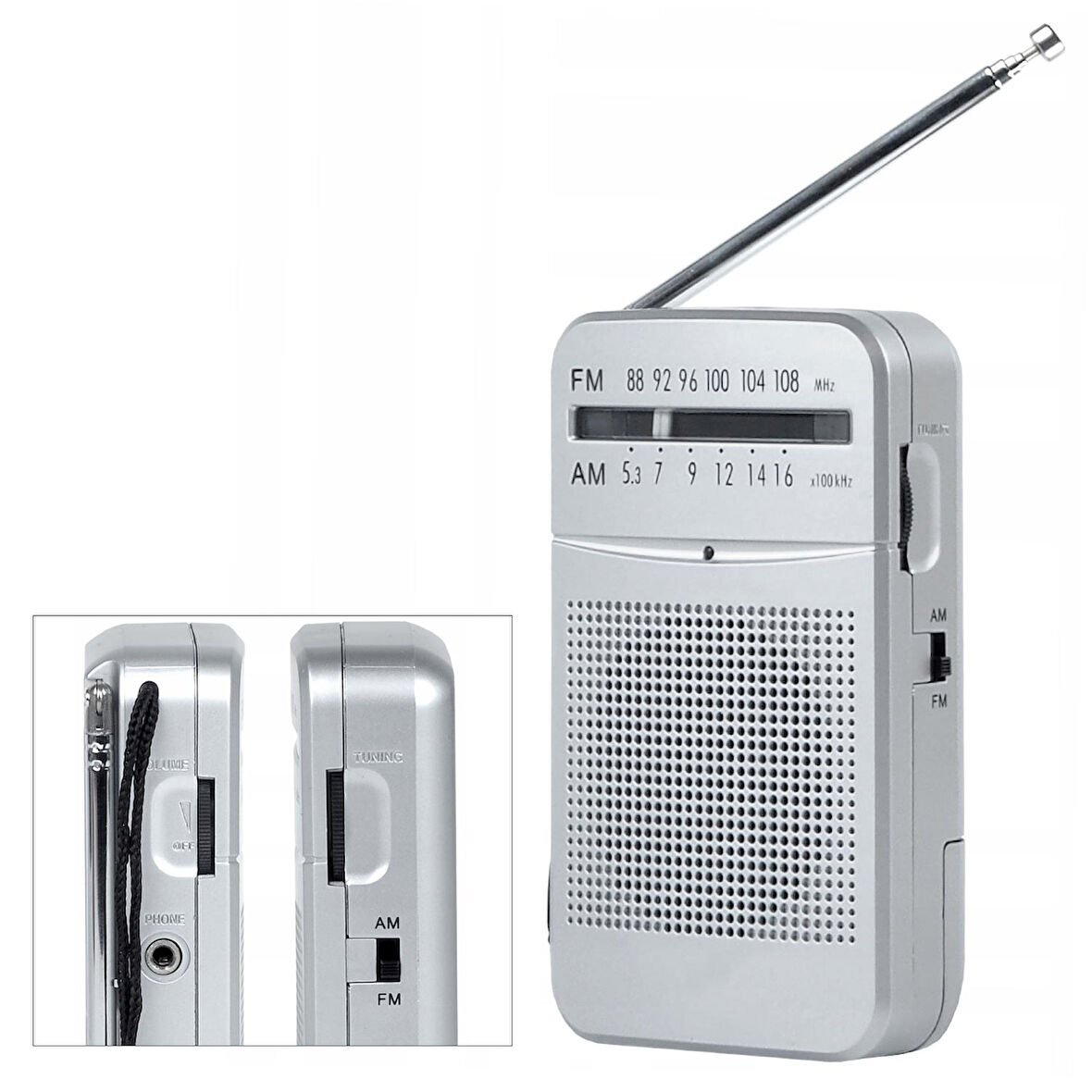 MİNİ PİLLİ RADYO FM/AM/SW RANCHI RC-961