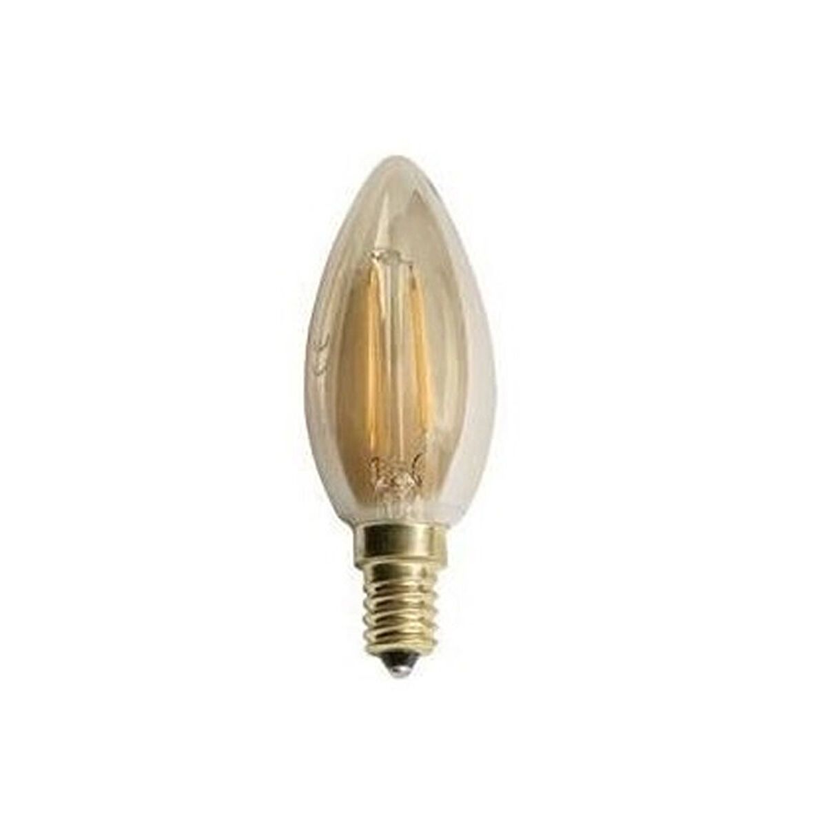 Rustik Led Buji Ampul E-14 Amber 4W