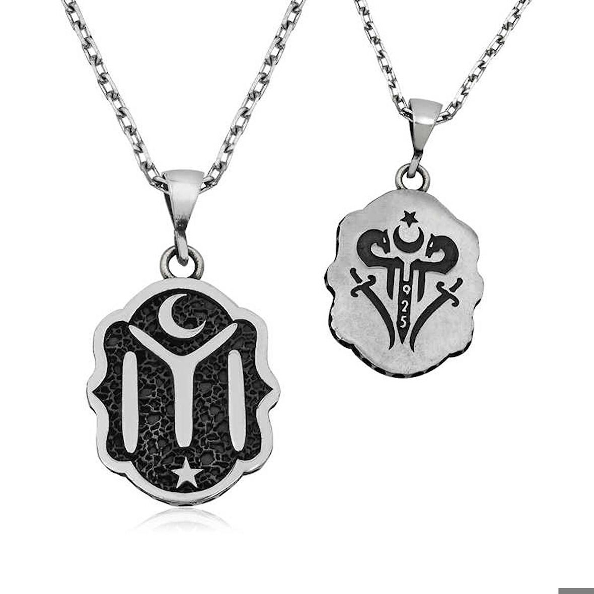 ​Gümüş Kayı Boyu Armalı Kolye