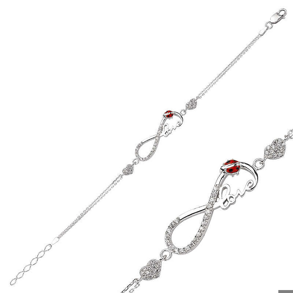 925 Ayar Gümüş Sonsuzluk Love Bileklik