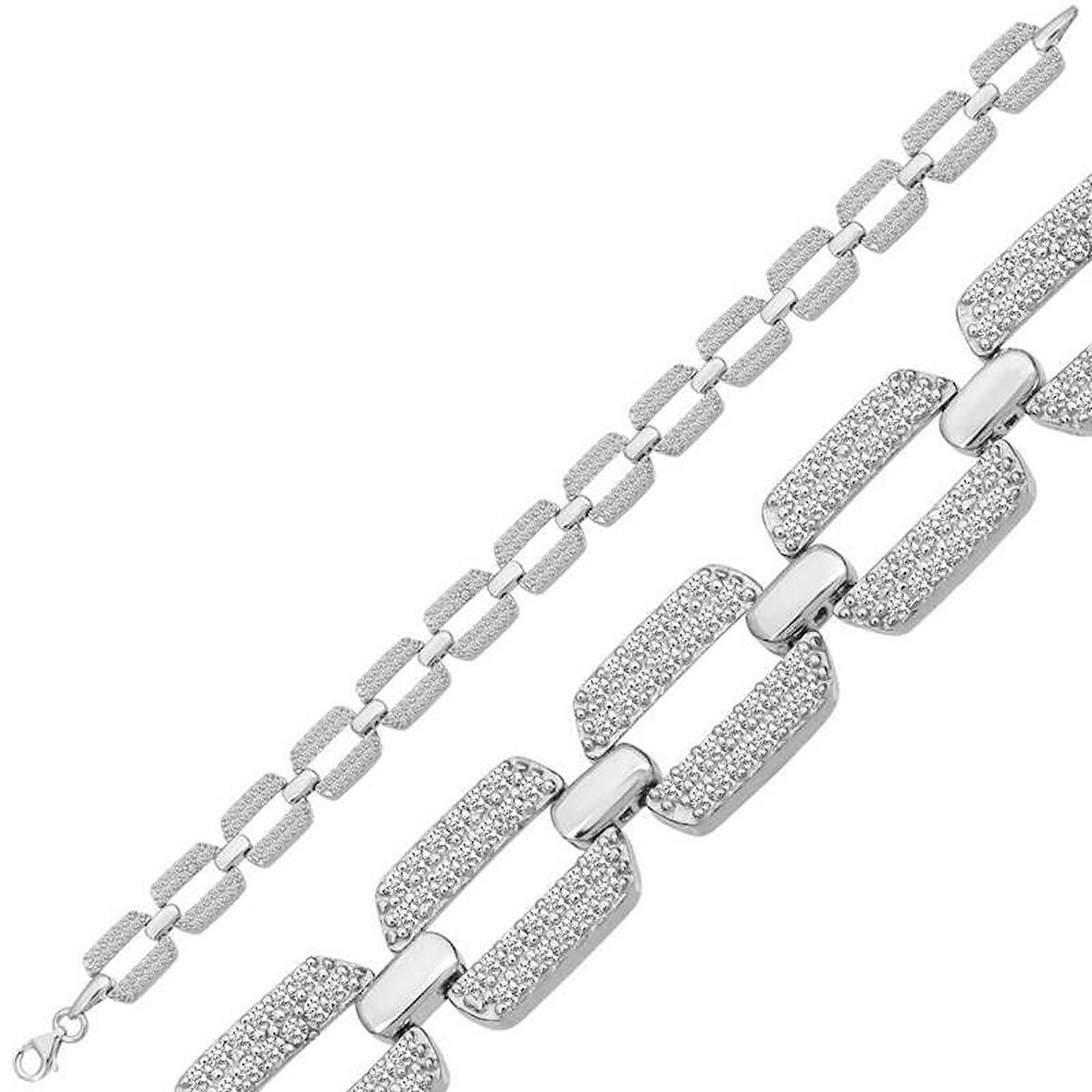 925 Ayar Gümüş Zirkon Taşlı Kadın Bileklik