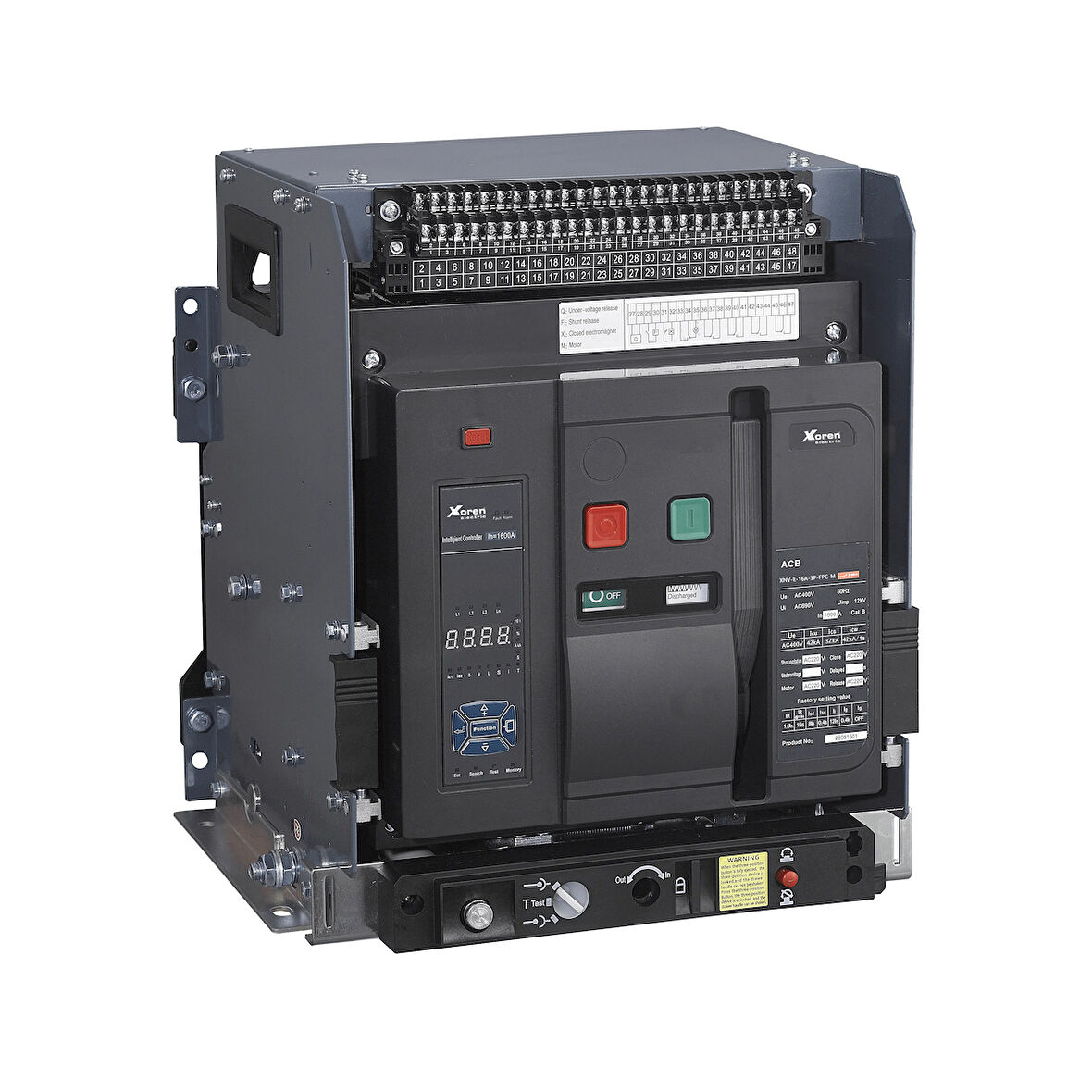 XKOREN 3200A (1280-3200A) 85kA 4 Kutuplu Sabit - Motorlu FM Tipi XNV Serisi Açık Tip Güç Şalter