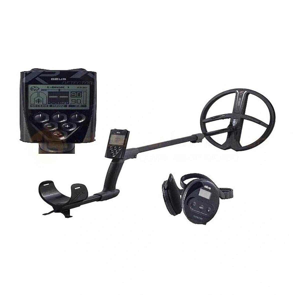 Deus Dedektör - 34x28cm X35 Başlık, WS4 Kulaklık, Ana Kontrol Ünitesi