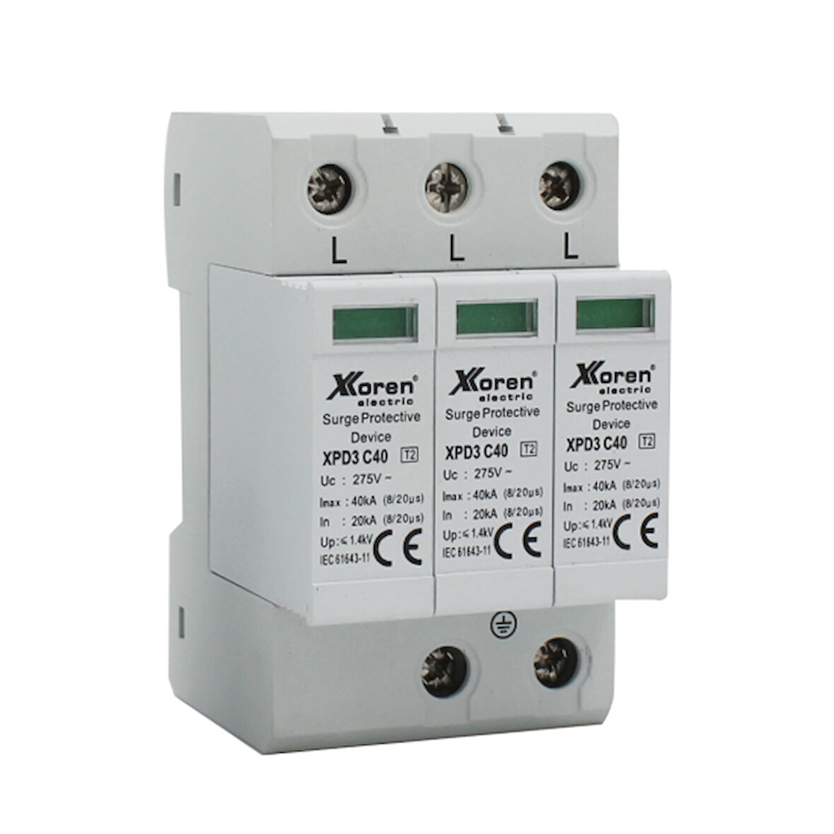 Xkoren 3P+N KUTUPLU B VE C SINIFI 400V AC PARAFUDR SAYAÇ ÖNCESİ