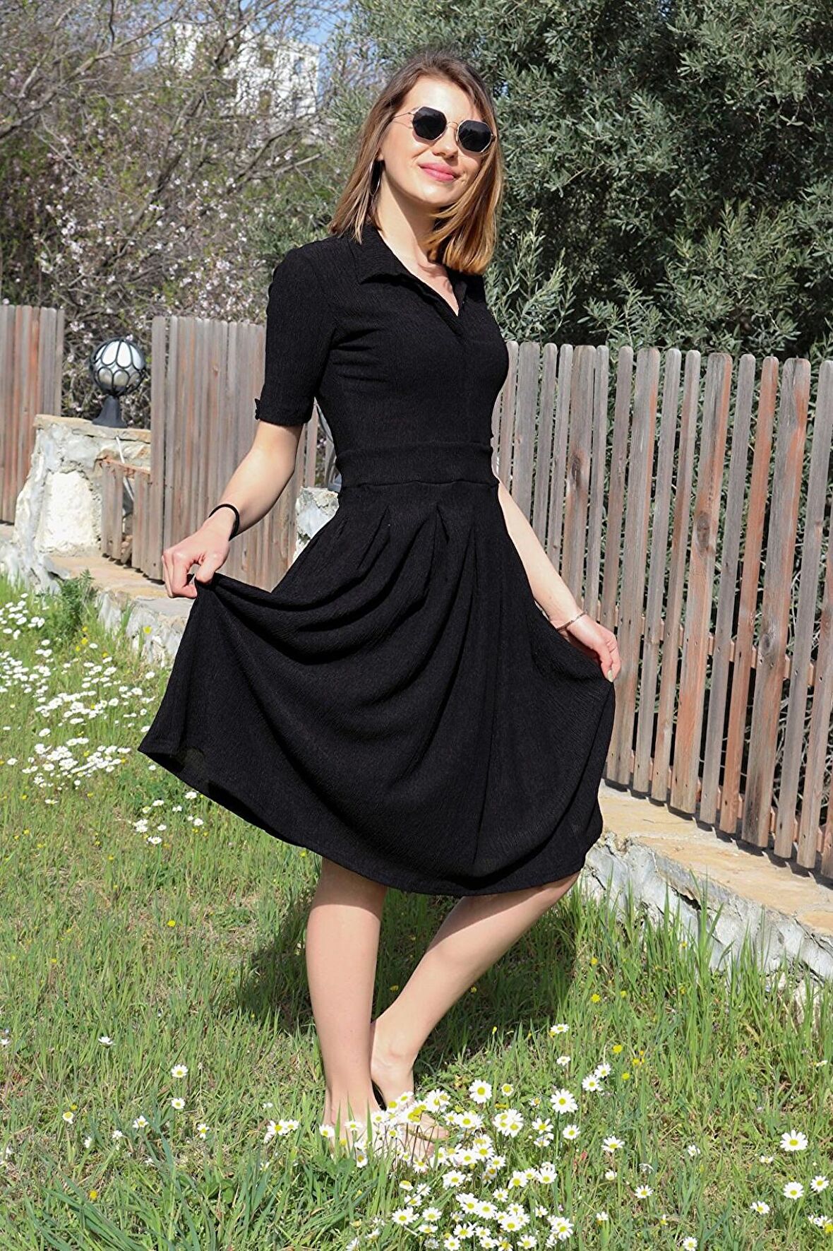 Barbora Günlük Yazlık Ofis Kadın Elbisesi dis208