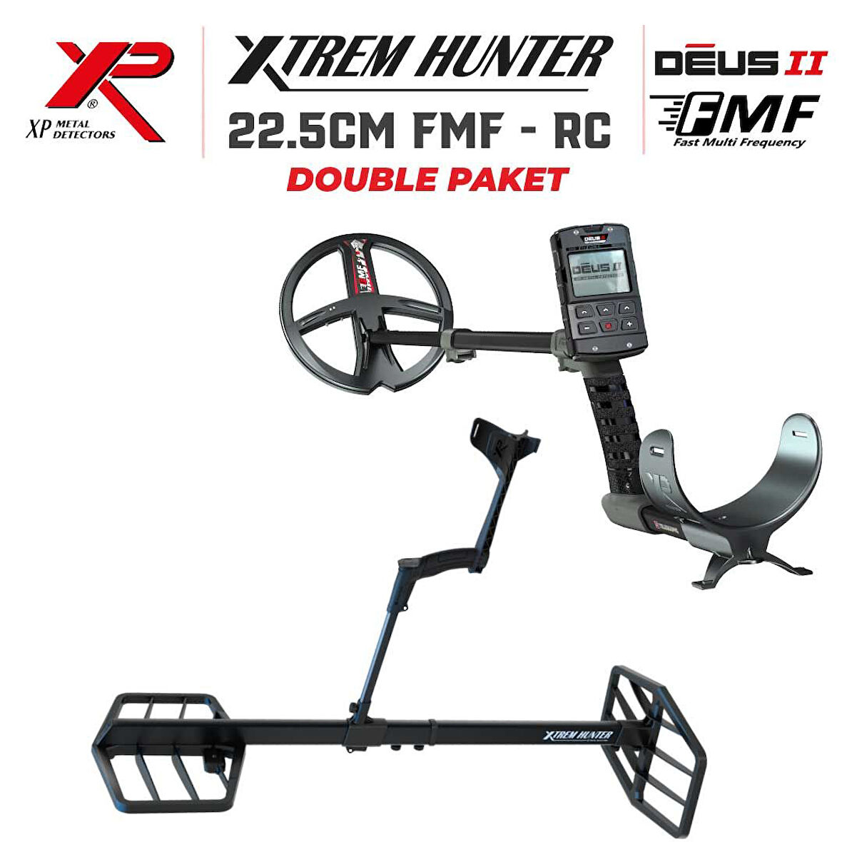 Xtrem Hunter Dedektör - 22cm FMF  DOUBLE PAKET WSAII XL Kulaklıksız