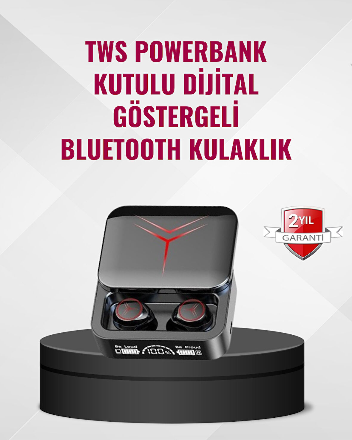 Bluetooth 5.3 Kablosuz Kulaklık – Dokunmatik Kontrol ve IPX6 Su Geçirmezlik