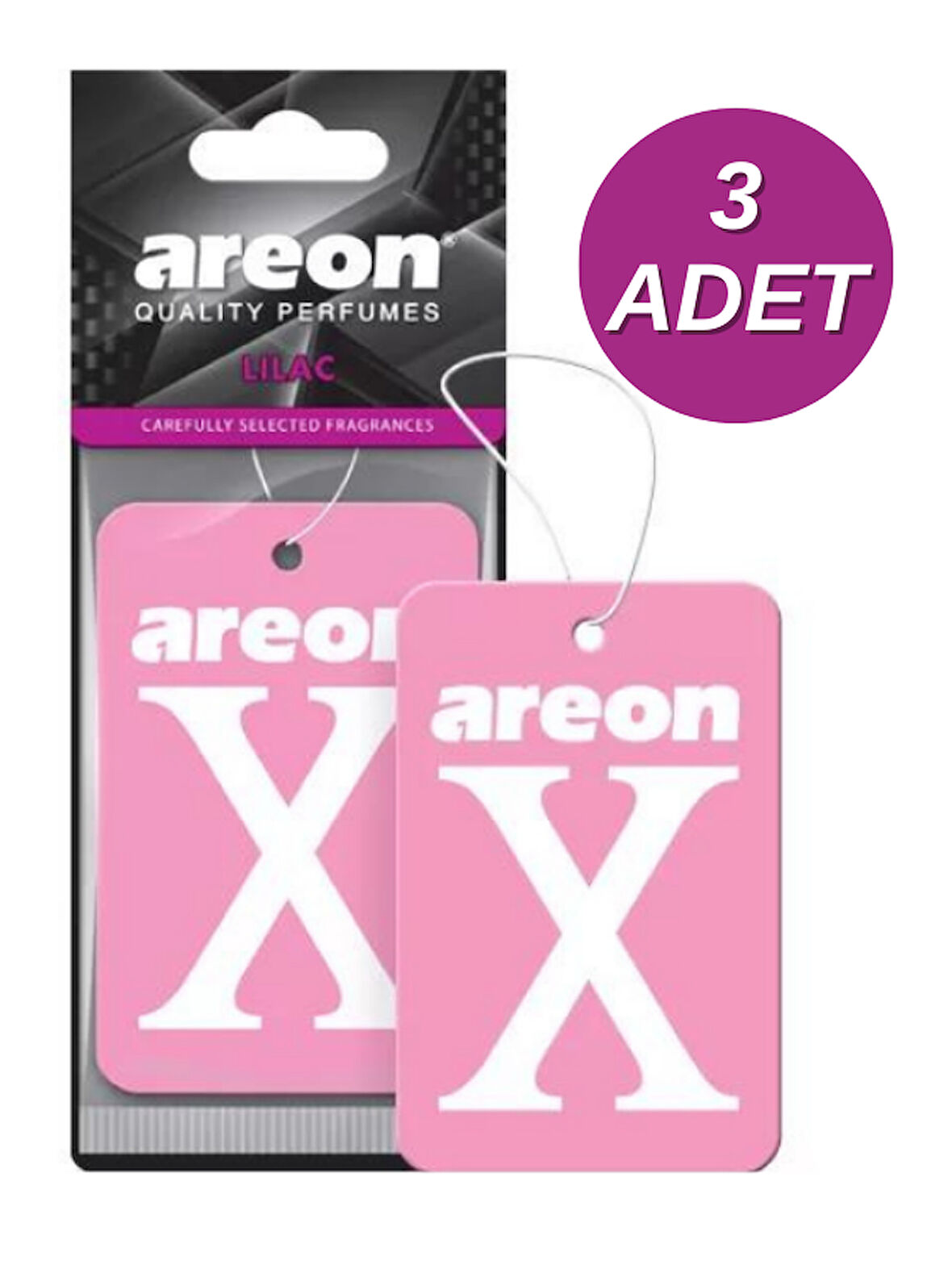 Areon X Lilac 3'lü Oto Araç Kokusu