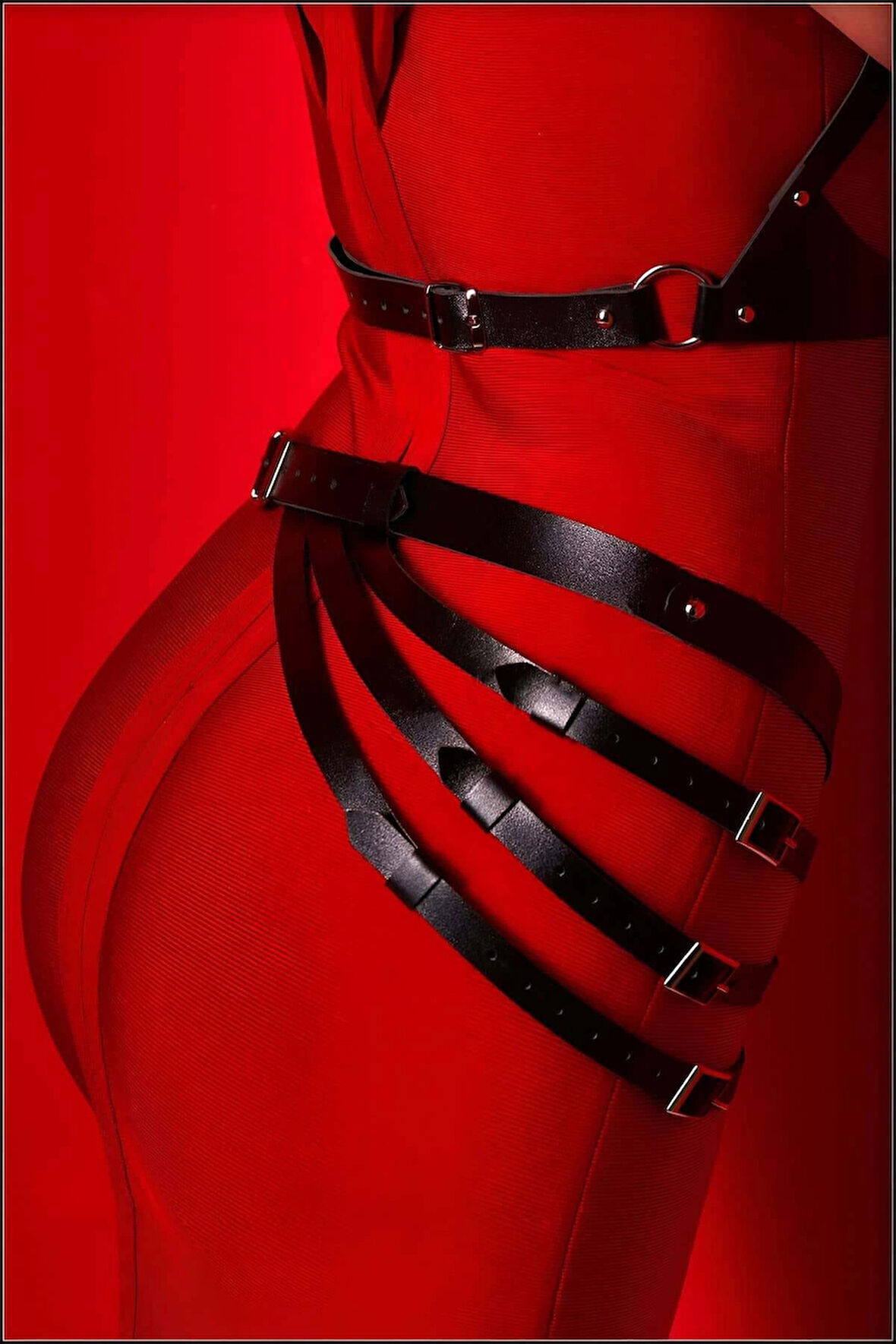 Elbise Kemeri, Şık Kadın Deri Kemer, Tarz Kemer Harness Takım