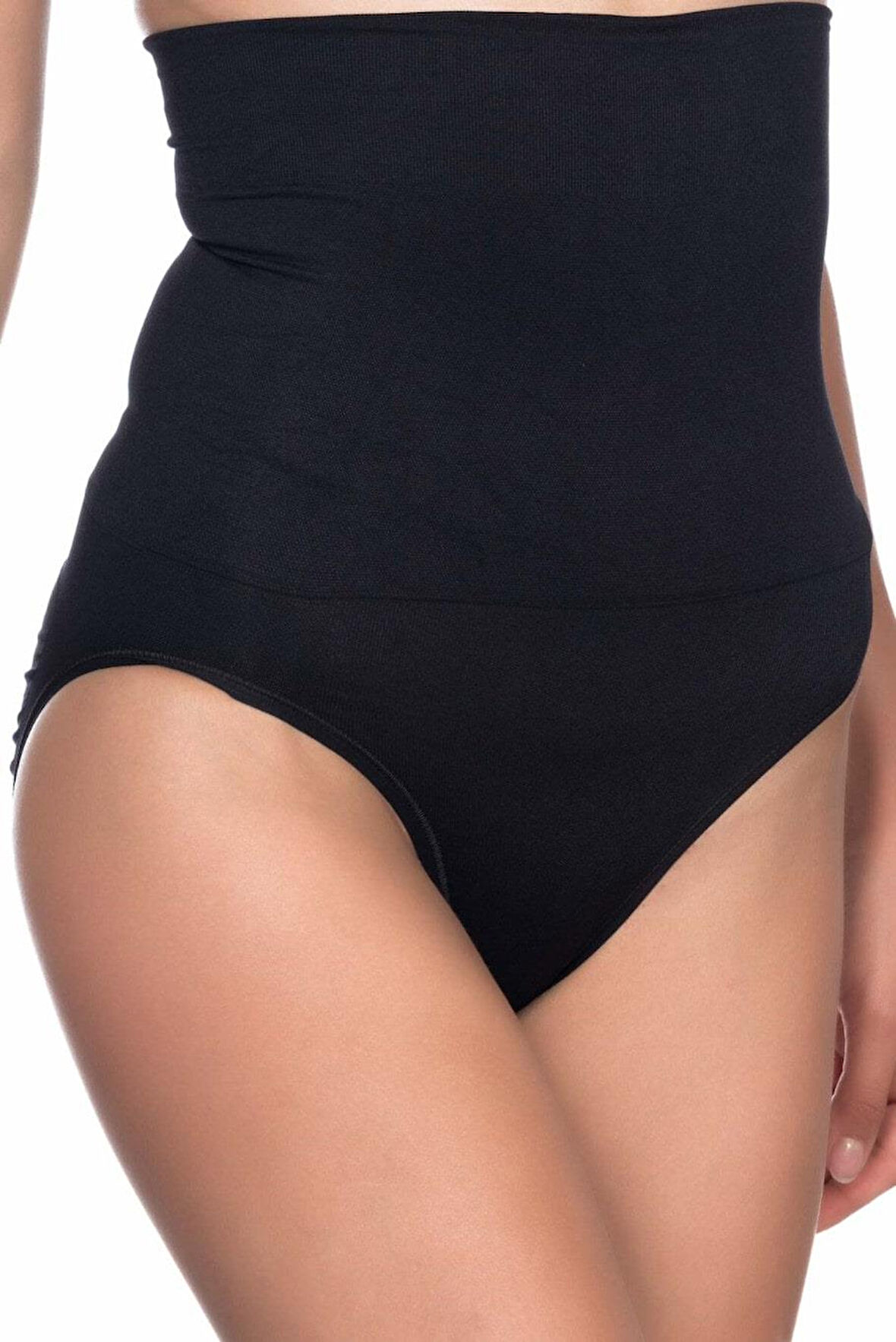 SİYAH   Yüksek Bel Double Slip Korse