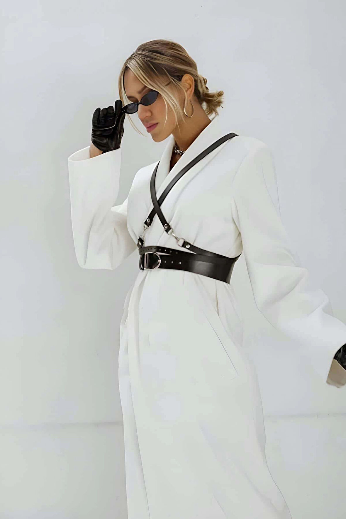 Şık Kadın Deri Kemer, Tarz Kadın Kemer, Elbise Üzeri Kemer