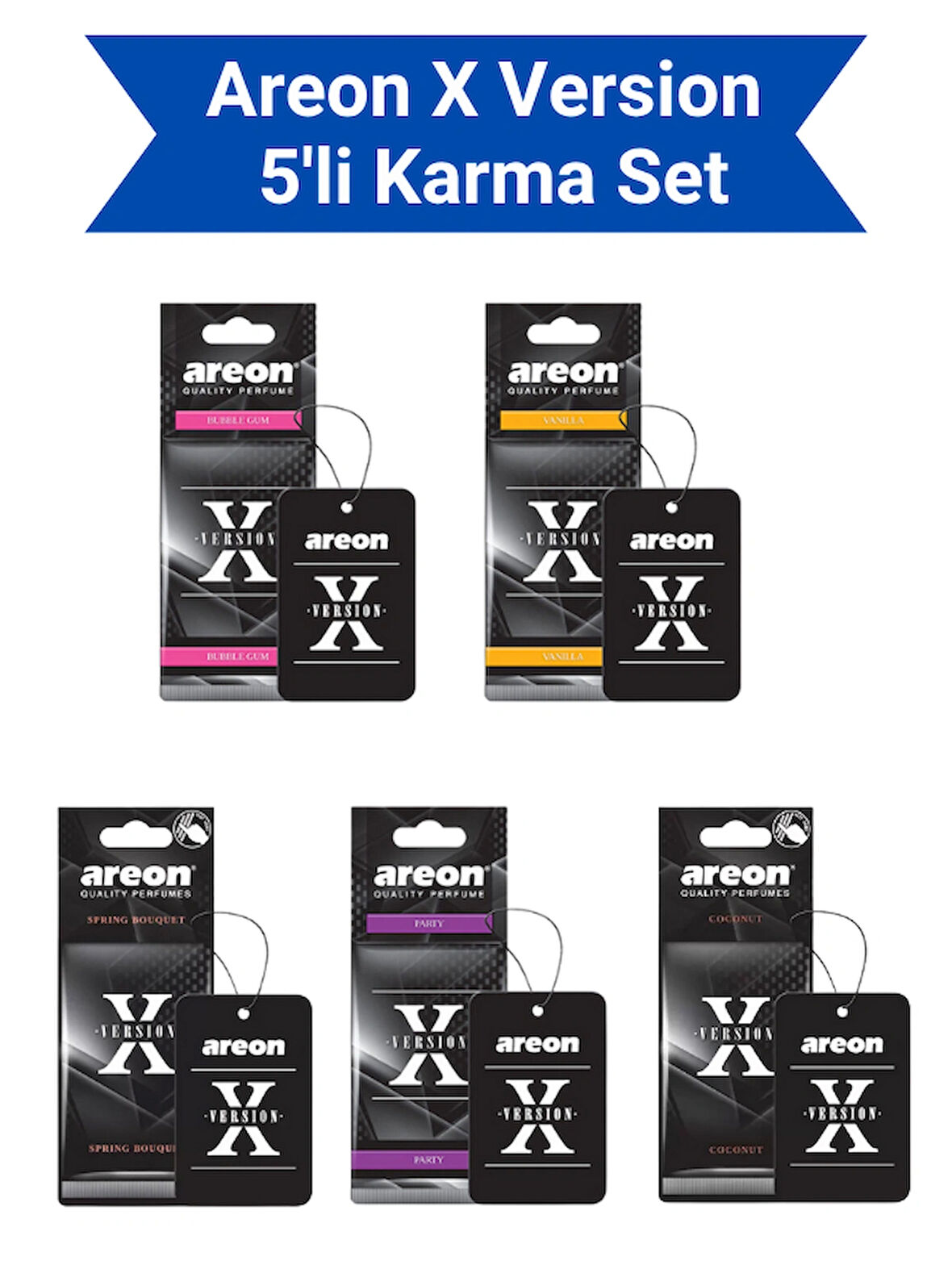 Areon X Version 5'li Karma Set