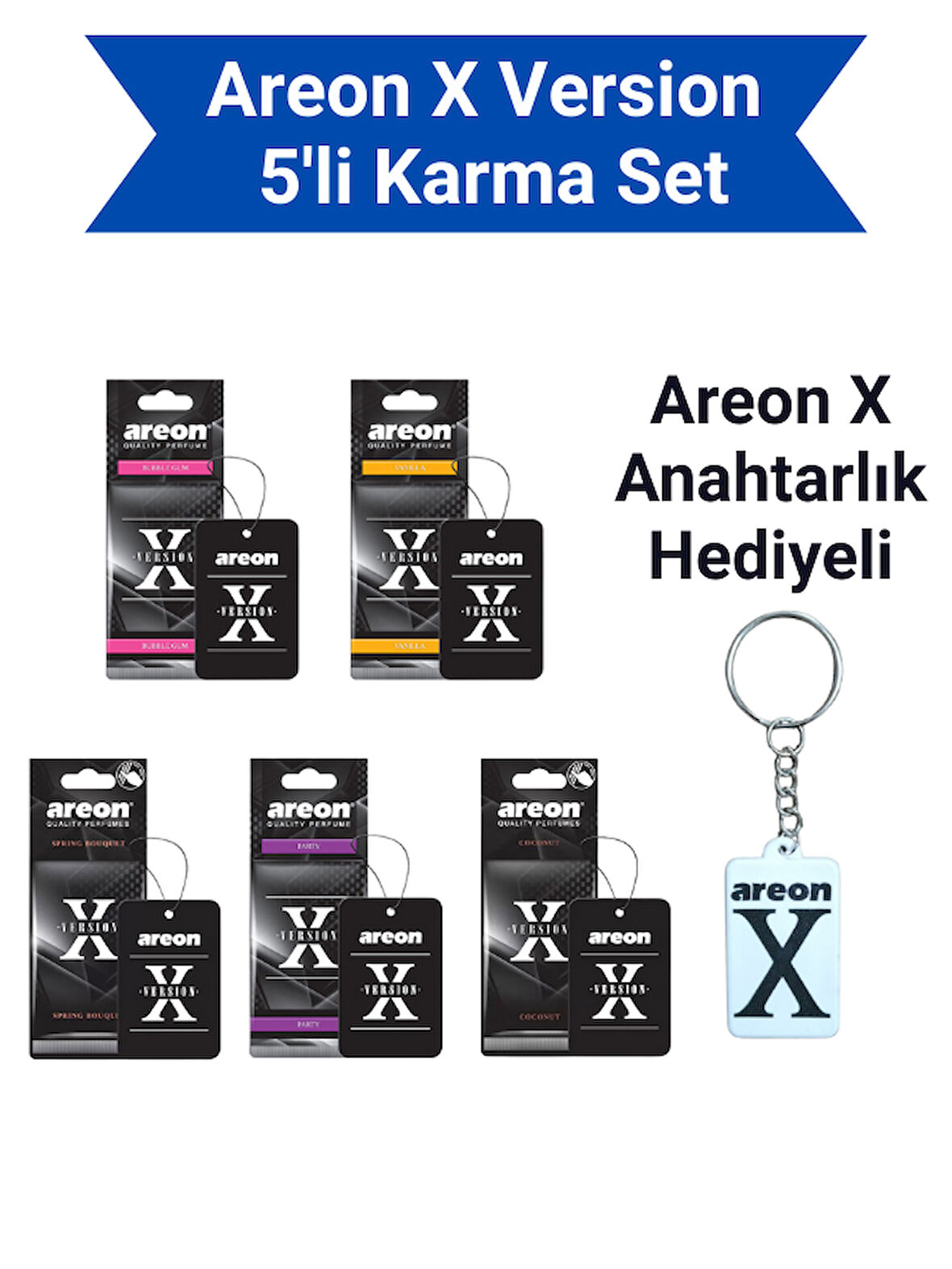 Areon X Version 5'li Karma Set