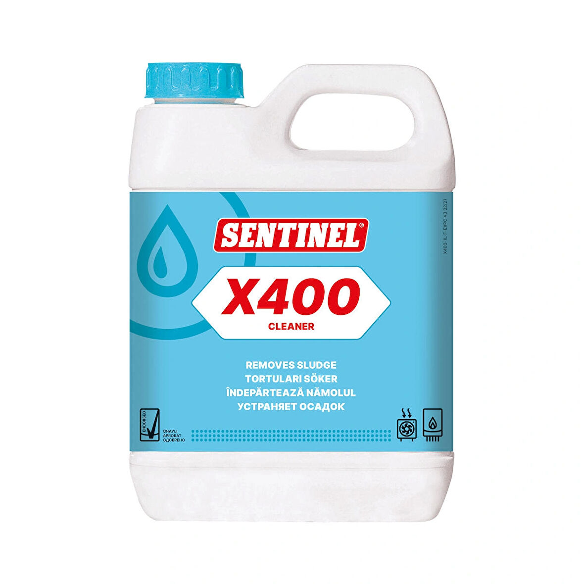 Sentinel X400 - Radyatör (Petek) Temizleme Kimyasalı 1 Lt