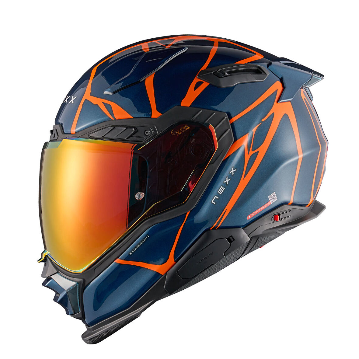 X.WST 3 B-SIDE MAVİ-TURUNCU KASK