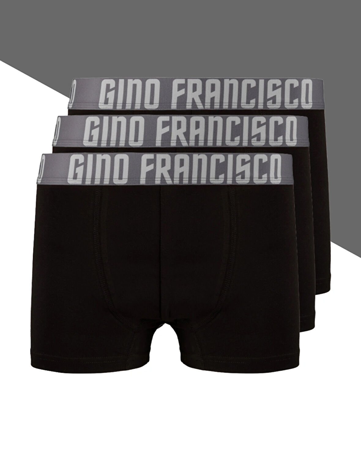 GRİ Premium Kutulu 3'lü Erkek Boxer