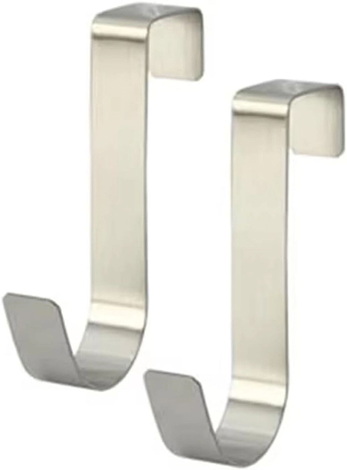 Microcase Çok Amaçlı Mutfak Dolabı Kapı Duşakabin vb Alanlar için Metal Askılık Kanca 2 adet- GÜMÜŞ AL4987