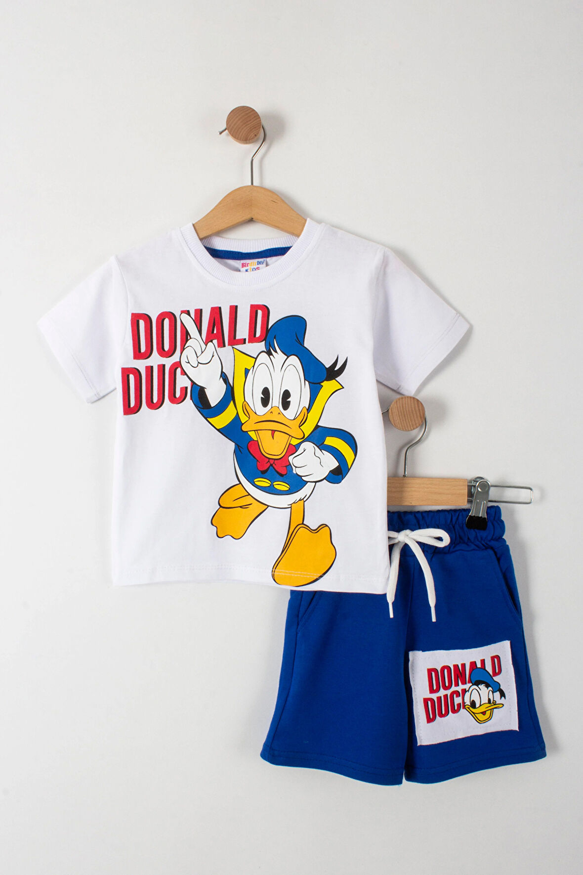 Donald Duck Baskılı Erkek Çocuk Şortlu Alt Üst Takım