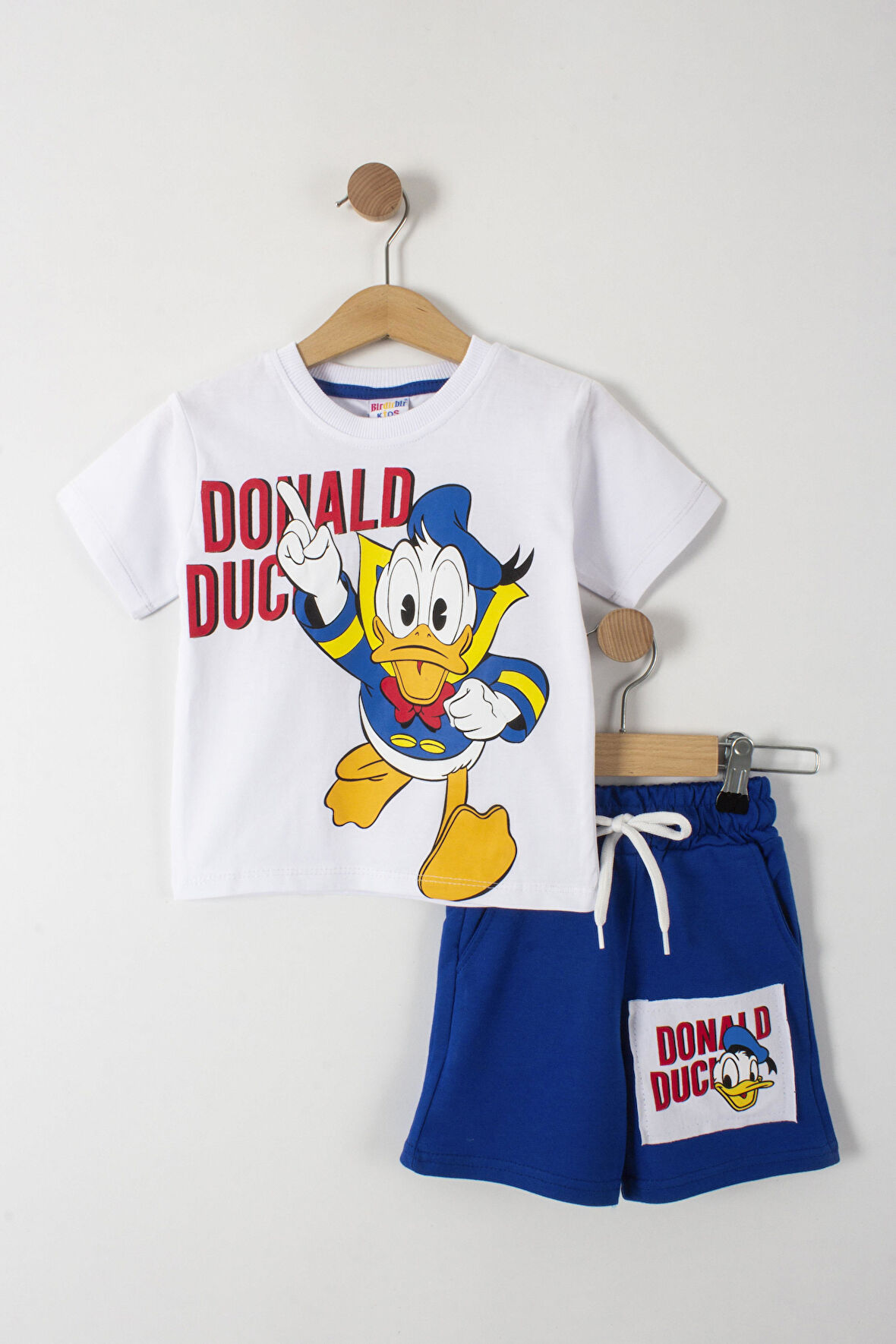 Donald Duck Baskılı Erkek Çocuk Şortlu Alt Üst Takım