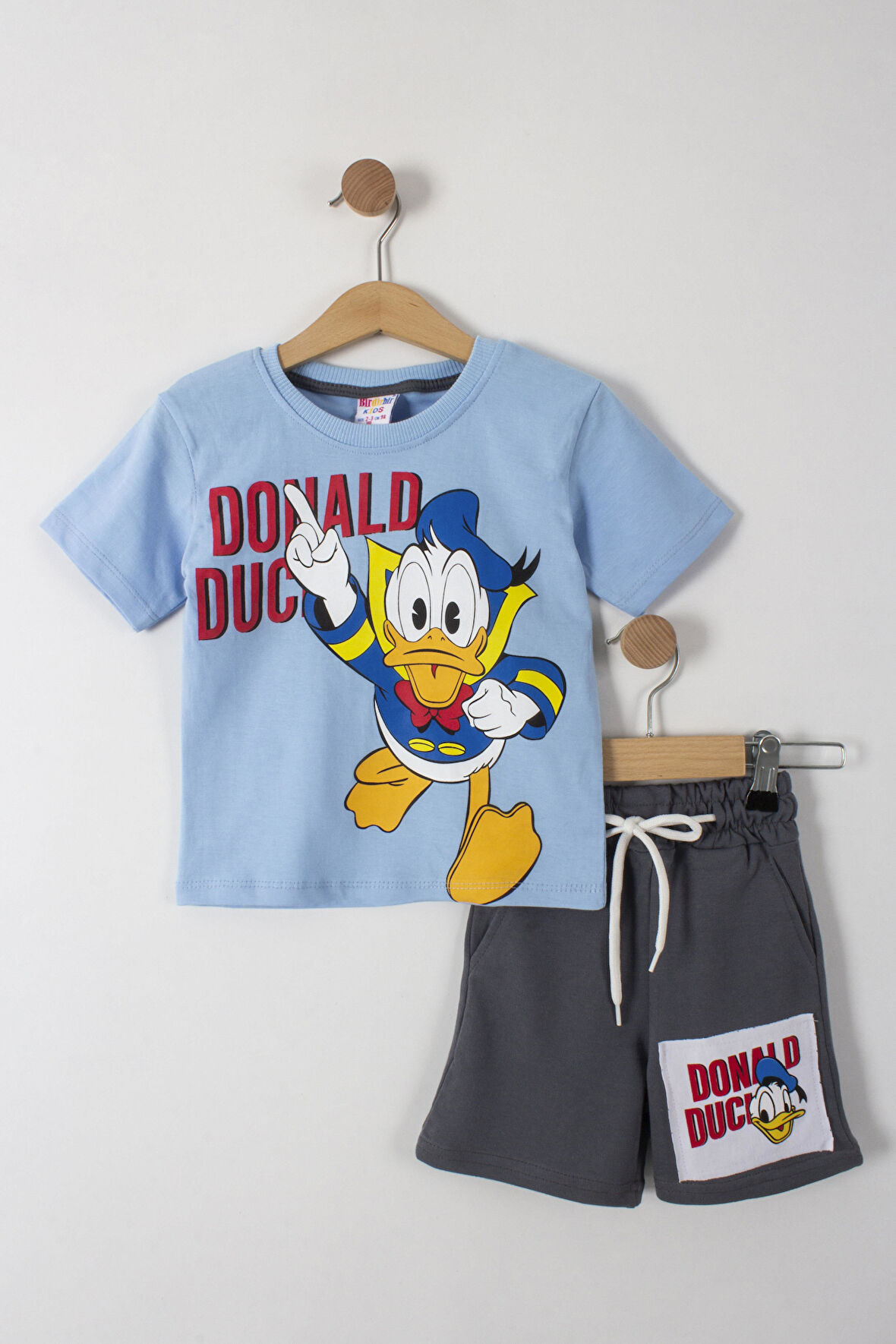 Donald Duck Baskılı Erkek Çocuk Şortlu Alt Üst Takım