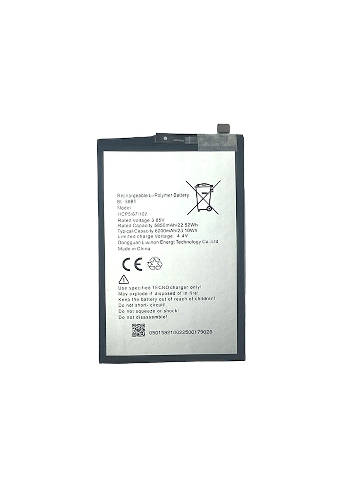 Tecno Uyumlu Pova Bl-58bt Batarya 