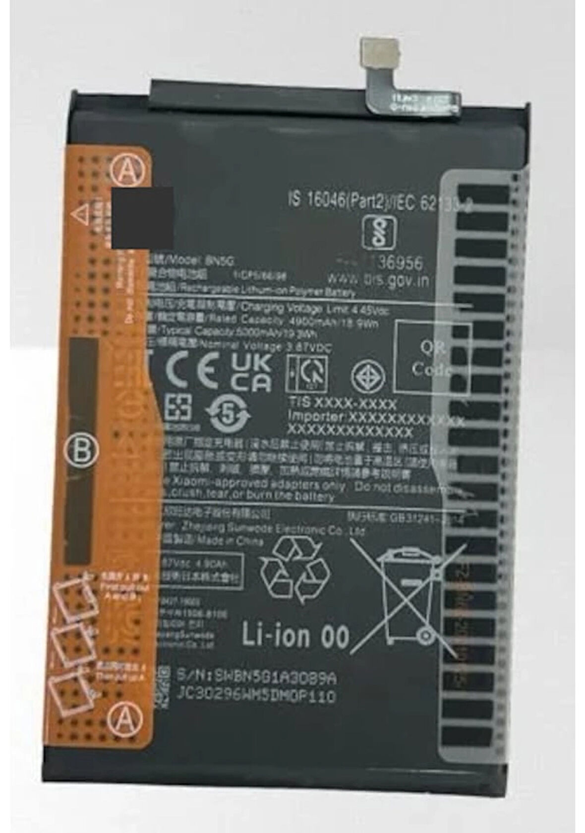 Xiaomi Uyumlu Redmi 10c Bn5g Batarya