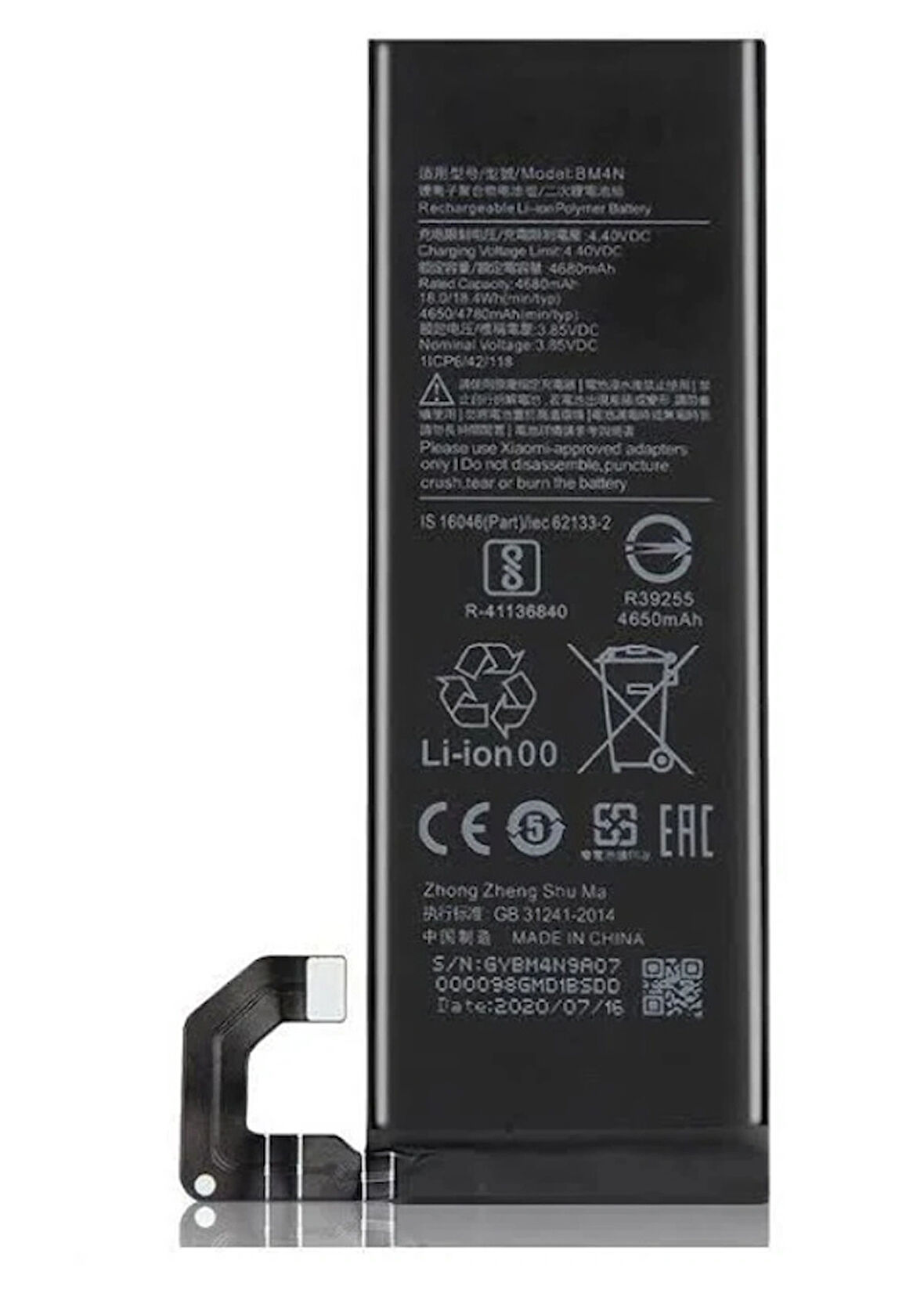 Xiaomi Uyumlu Mi 10 Bm4n Batarya 