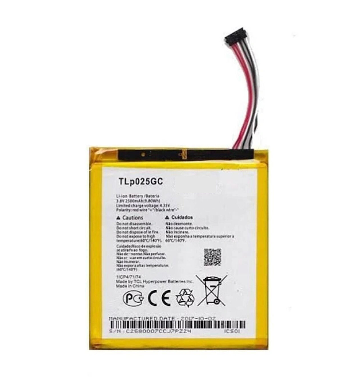 Alcatel Uyumlu One Touch Pixi 4 8063 Batarya