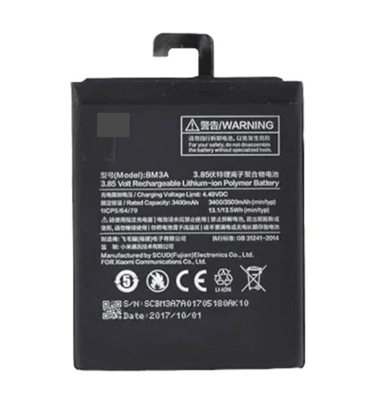 Xiaomi Uyumlu Mi Note 3 Bm3a Batarya