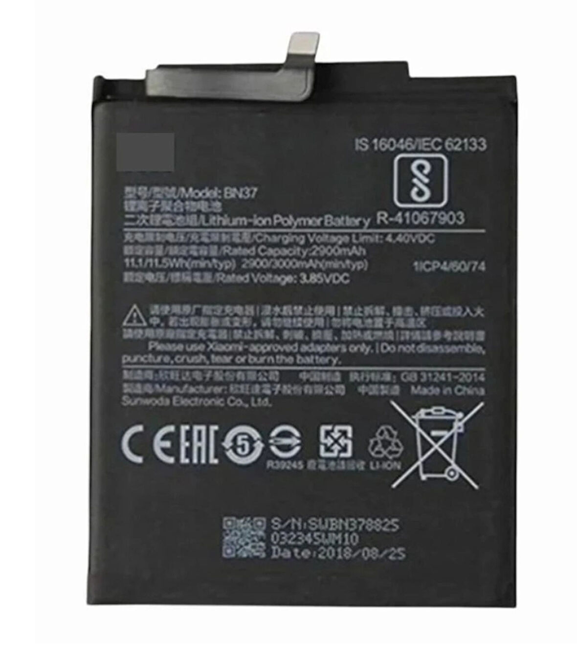 Xiaomi Uyumlu Redmi 6a Bn37 Batarya