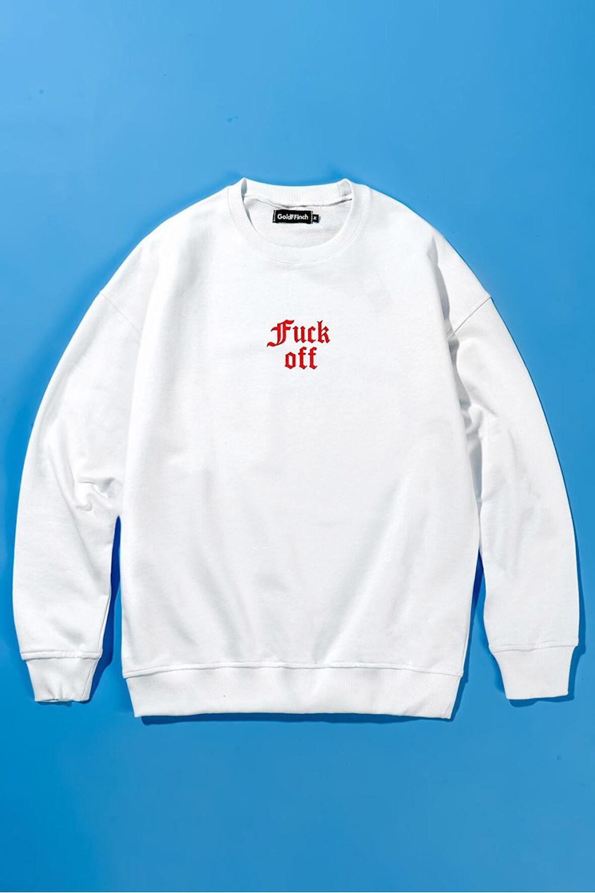 Fuxk Off Oversize Erkek Sweatshirt GF1142BY