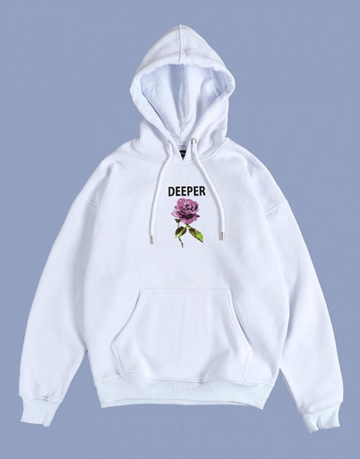 Deeper Rose Erkek Kapşonlu Hoodie GF1165BY