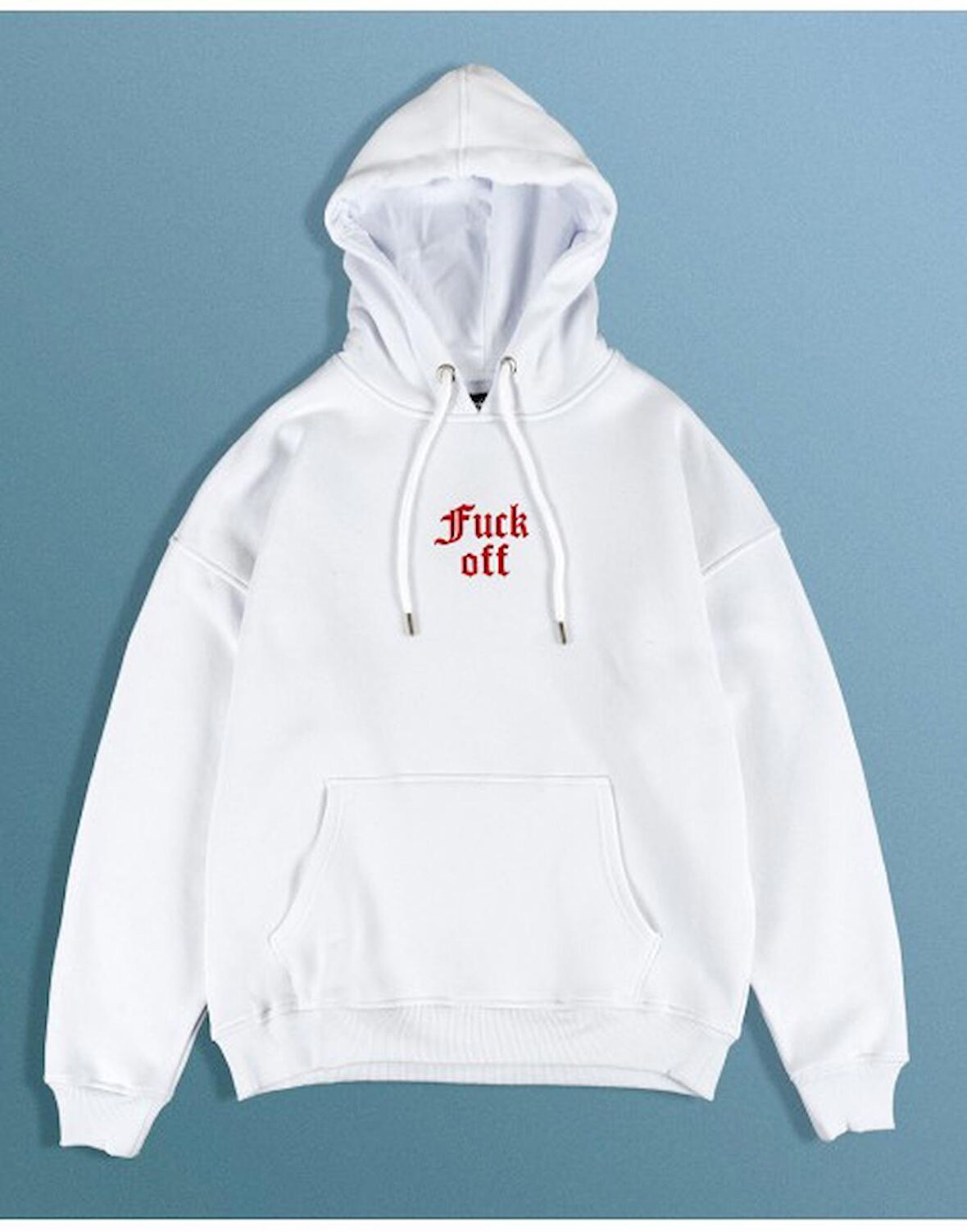 Fuxk Off Erkek Kapşonlu Hoodie GF1166BY