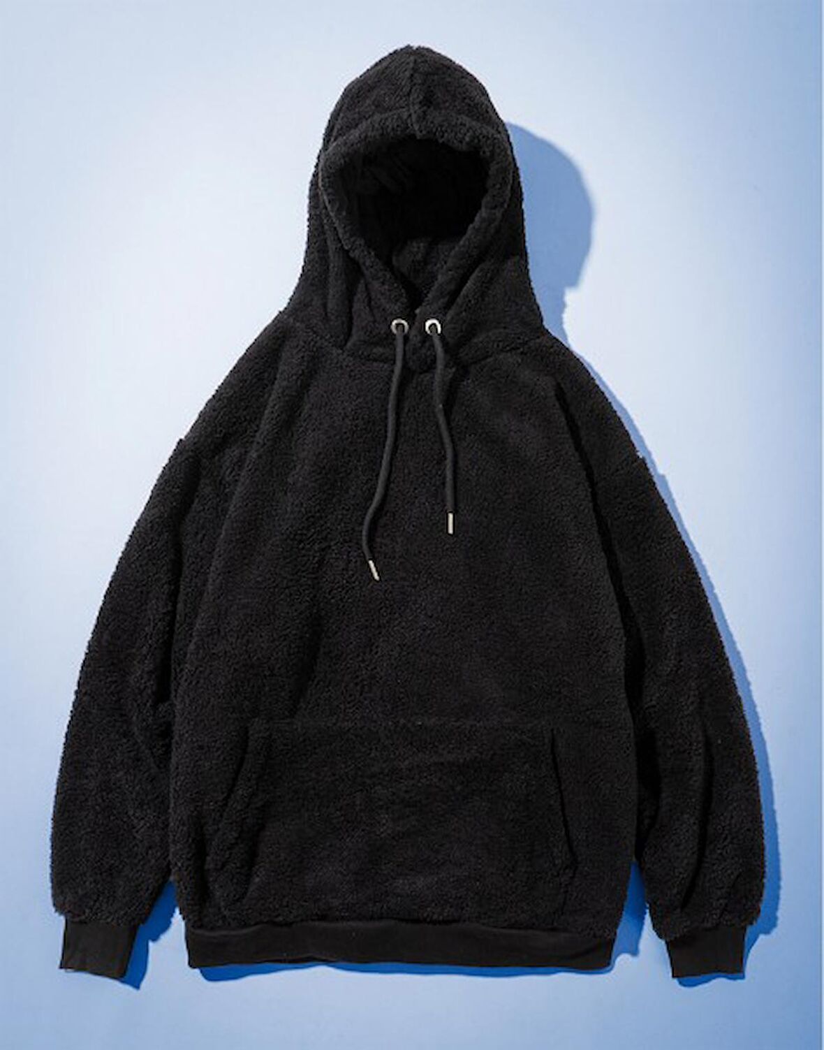 Street Style Oversize Borg Erkek Hoodie PG1087SY