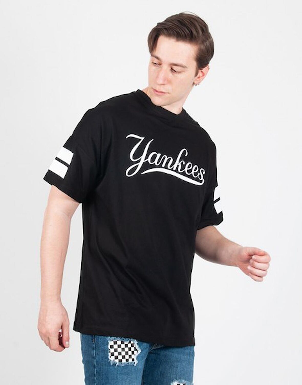 Yankees Oversize Erkek Tişört TB2073SY