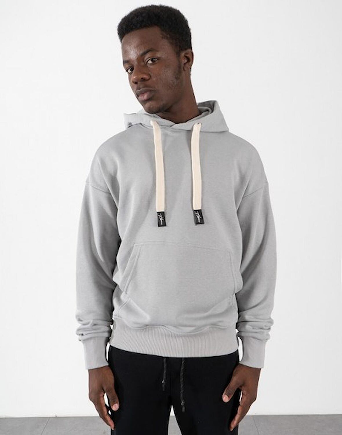 Kanguru Cepli Erkek Kapşonlu Hoodie US1109GR