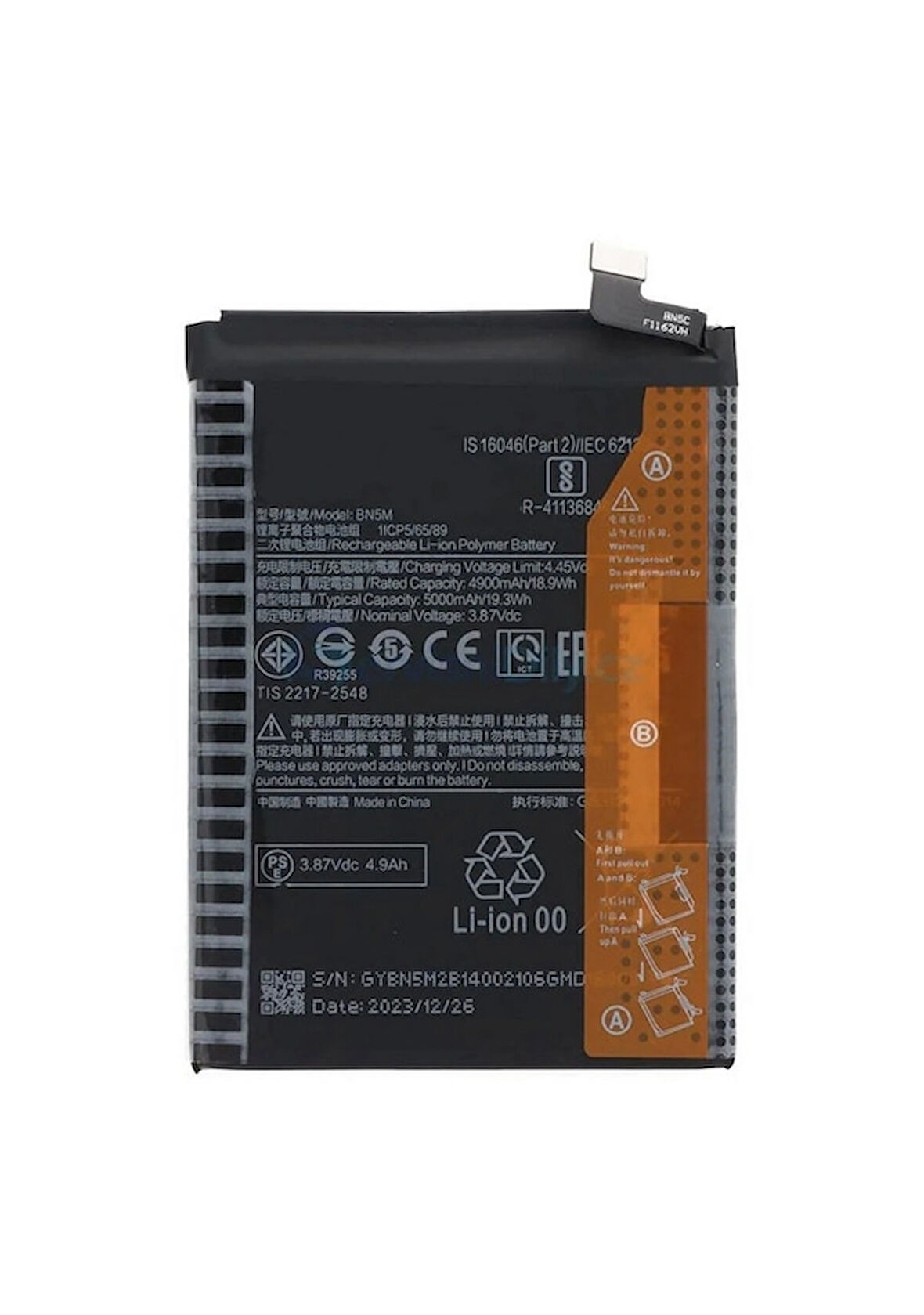 Xiaomi Uyumlu Redmi Note 12 5g Bn5m Batarya 