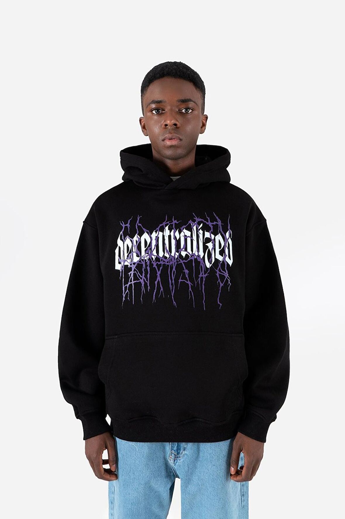 Decentralized Society Oversize Erkek Hoodie UK1056SY
