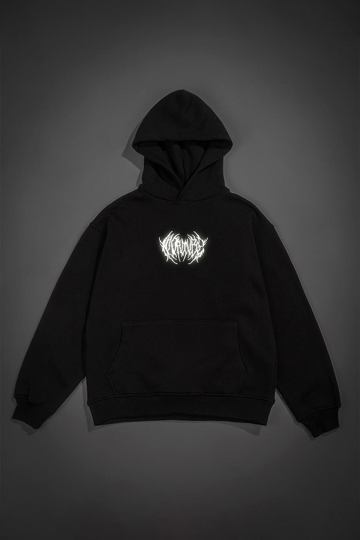 Reflective Brutal Oversize Erkek Hoodie UK1059SY