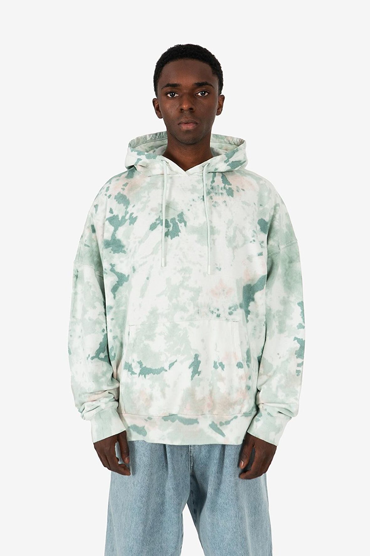 Tie Dye Oversize Erkek Hoodie US3957KS