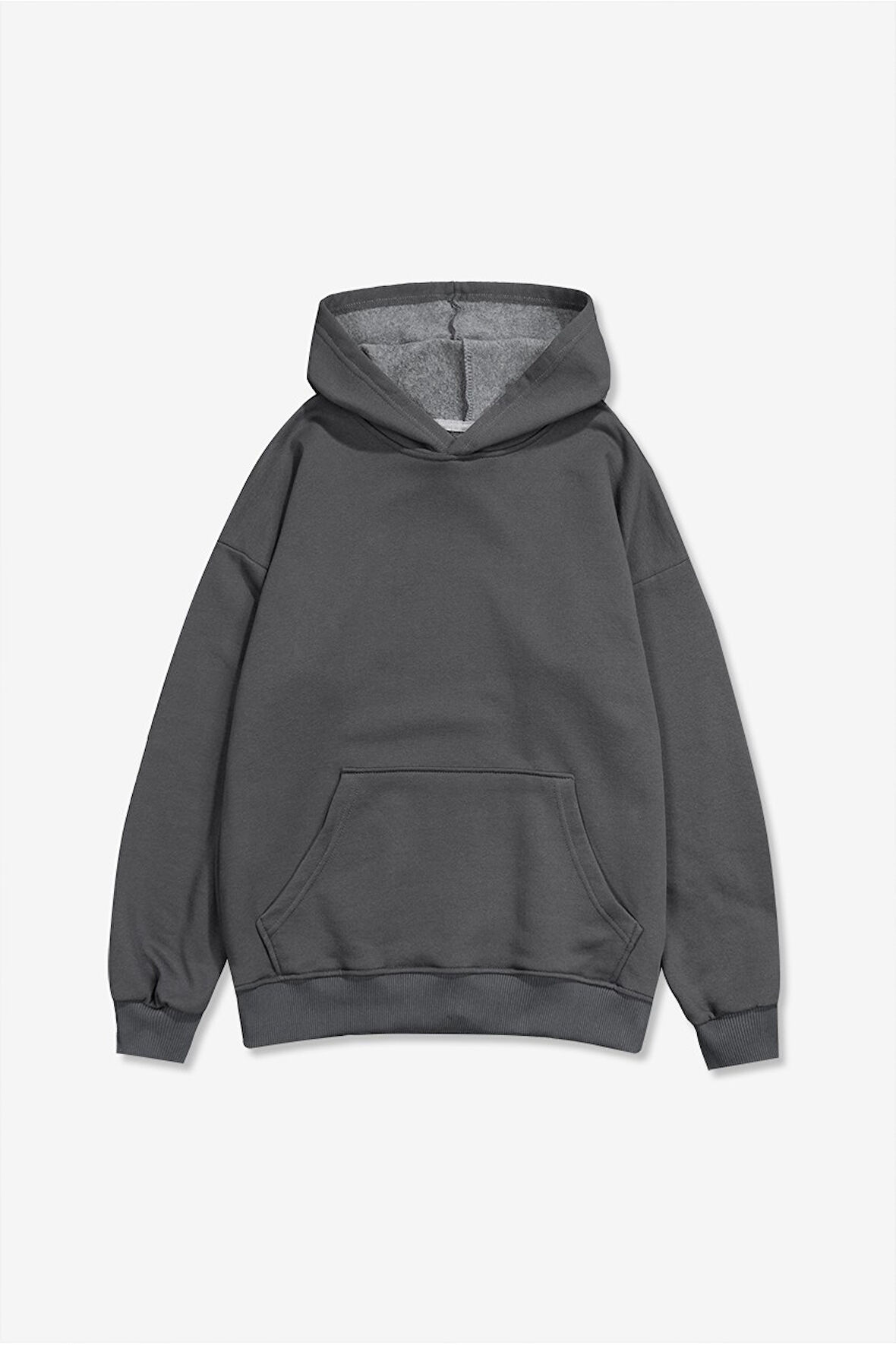 Pullover Basic Erkek Hoodie PL1752GR