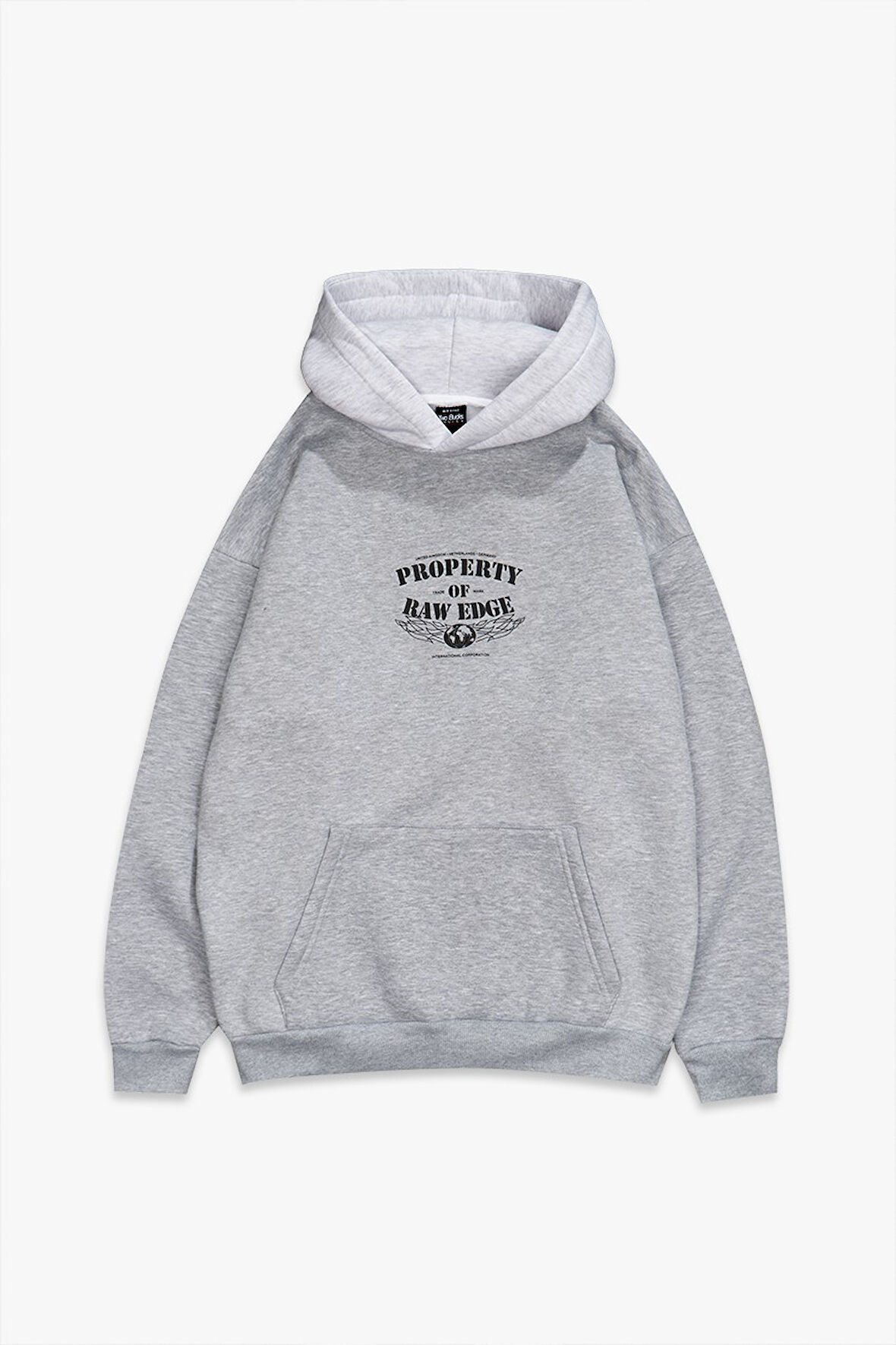 Gri Property Erkek Hoodie